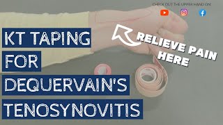 MUST TRY taping technique for De Quervains Tenosynovitis wrist pain [upl. by Adnohr]