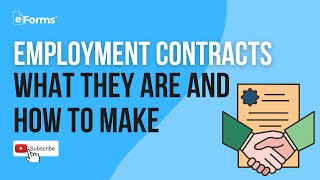 Employment Contracts  What They Are and How to Make [upl. by Otrevire243]