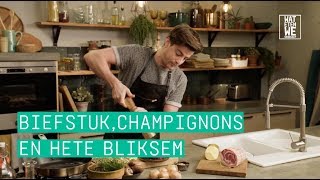 24Kitchen  Wat Eten We Vandaag Afl 16 Hugo’s biefstuk met gebakken champignons en hete bliksem [upl. by Morganstein568]