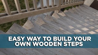 The DIY Way to Build Wooden Steps  Todays Homeowner with Danny Lipford [upl. by Nalor]