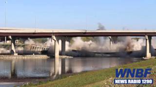 I81 Bridge Demolition in Binghamton New York [upl. by Nosmas]