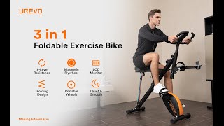 How to Install Your UREVO Kardio X Folding Magnetic Exercise Bike [upl. by Roland]