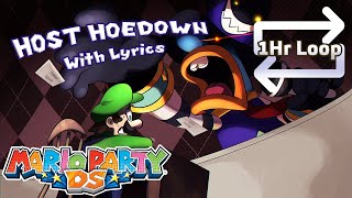 Host Hoedown WITH LYRICS ONE HOUR EXTENSION  Mario Party DS AntiPiracy [upl. by Pentheam774]