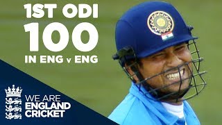 Sachin Tendulkars 1st ODI Century In England Against England  Highlights [upl. by Garin145]