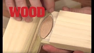 How To Make A Biscuit Joint  WOOD magazine [upl. by Dnilasor864]