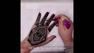 Henna Stencil Tutorial [upl. by Koal]