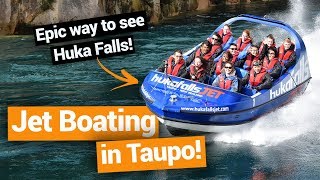 🛥️ Jet Boating at Huka Falls in Taupo – New Zealands Biggest Gap Year [upl. by Akener]