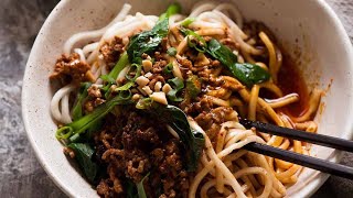 Dan Dan Noodles Spicy Sichuan Noodles [upl. by Elleined495]