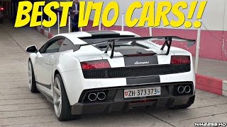 TOP 7 BEST Sounding V10 Cars In The World [upl. by Ynnoj118]