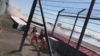 Max Verstappen crash Silverstone 2021 [upl. by Linc]