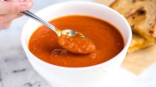 Easy Three Ingredient Tomato Soup Recipe [upl. by Dietz]