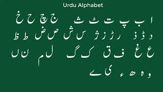 Urdu Alphabet  Pronunciation [upl. by Aitnahs]