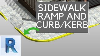 REVIT SIDEWALK RAMP AND CURBKERB TUTORIAL [upl. by Mazel423]