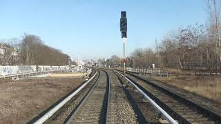 Führerstandsmitfahrt SBahn Berlin von Berlin Spandau nach BER Terminal 12 [upl. by Suki]