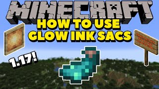 How to USE Glow Ink Sacs Glow Item Frames Glow Signs and More  Minecraft 117 Tutorials [upl. by Aruon]