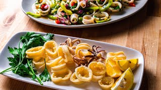 Two Quick and Easy Calamari Recipes [upl. by Tibbs]