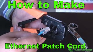 RJ45 How to make an Ethernet 568B Patch Cable [upl. by Zedekiah175]