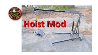 Harbor Freight Engine Hoist Modification [upl. by Frohne]