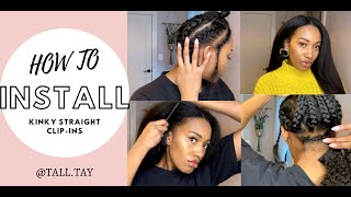 Clip In Extensions for Natural Hair  Installation Tutorial [upl. by Dasya327]