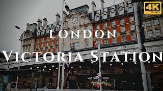 London Victoria Station Walk Through England 4K [upl. by Teferi]