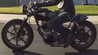 Chappell Customs 1978 Yamaha SR500 Cafe Racer GoPro Hero 3 [upl. by Helmer461]