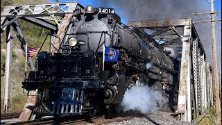 Big Boy 4014 Steam Train Return To Steam [upl. by Krenek]