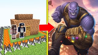 THANOS Tấn Công Nhà Được Bảo Vệ Bởi bqThanh và Ốc Trong Minecraft [upl. by Marigolda386]