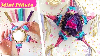 DIY Mini Piñata I Estrella ⭐️ I Decoración paso a paso [upl. by Letnohs]