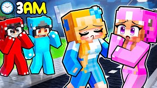 Crystal is SLEEPWALKING At 3AM In Minecraft [upl. by Attenreb]