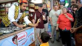 Smooth Tricks of a Turkish Ice Cream Parlor [upl. by Bettye]