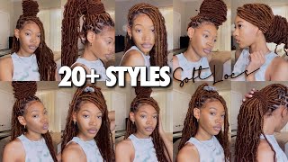 UPDATED HOW TO STYLE SOFT LOCS IN 20 WAYS EASY [upl. by Sinylg]