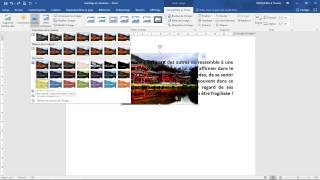 HABILLAGE COLORATION et TRANSPARENCE des images Formation WORD [upl. by Arlan]
