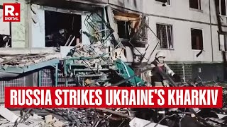 Russia Strikes Kharkiv Three Overnight BacktoBack Attacks On Ukraines Kharkiv [upl. by Loydie]