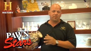 Pawn Stars How To if Silver is Fake or Real  History [upl. by Llennahs755]