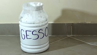 How to Make Gesso Simple  no PVA [upl. by Elleirad499]