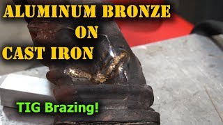 TFS Cast Iron Weld Repair with Aluminum Bronze [upl. by Jewett]