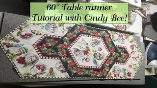 Easy 60 Degree Table Runner [upl. by Earezed]