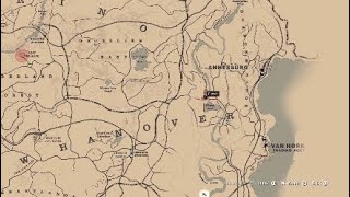 Red Dead Redemption 2 Elysian Pool Sketched Map Treasure Location [upl. by Sension]