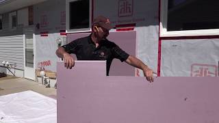 How To Install Styrofoam Insulation On A Homes Exterior [upl. by Karolina]