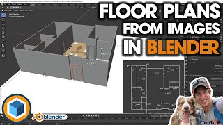 Modeling FLOOR PLANS From IMAGES in Blender Step by Step Tutorial PART 1 [upl. by Hooper]