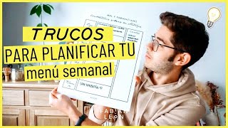 Cómo PLANIFICAR tu MENÚ SEMANAL 💥 [upl. by Lazaruk150]