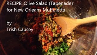 Recipe Olive Salad Tapenade for New Orleans Muffuletta  Vegetarian amp GlutenFree [upl. by Heidy535]