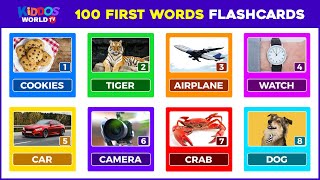 First 100 Words for Children English Vocabulary Learning [upl. by Neffets511]