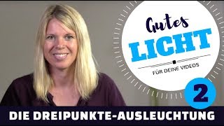 GUTES LICHT FÜR VIDEOS  Die DreipunkteAusleuchtung [upl. by Mollee]