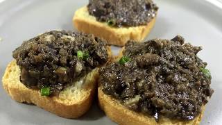 Tapenade aux Olives Noires  Black Olive Tapenade [upl. by Nojid]