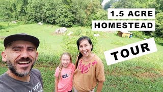 15 Acre Homestead TOUR homesteading family [upl. by Latsyrc]