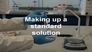 Preparing a standard solution  Chemistry [upl. by Wayne]