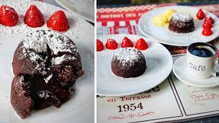 Fondant au chocolat cœur coulant facile et gourmand [upl. by Llenyl]