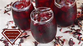 HOW TO MAKE HIBISCUS ICED TEA HOW TO MAKE JAMAICA Cooking With Carolyn [upl. by Eves827]