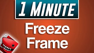 Lightworks  How to Freeze Frame Fast Tutorial [upl. by Latsyc]